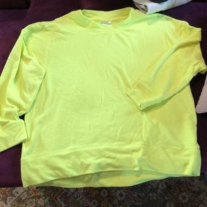Neon Yellow Boxy Sweatshirt